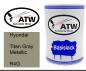 Preview: Hyundai, Titan Gray Metallic, R4G: 500ml Lackdose, von ATW Autoteile West.